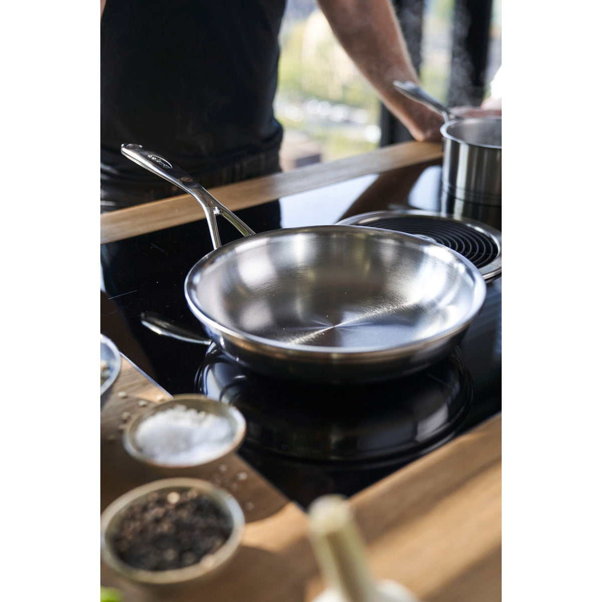Demeyere Proline 7 8-inch, 18/10 Stainless Steel, Frying Pan