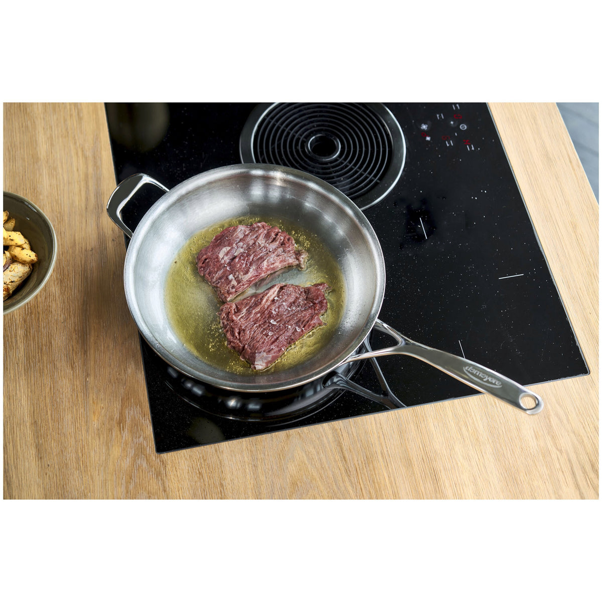 Demeyere Proline 7 8-inch, 18/10 Stainless Steel, Frying Pan