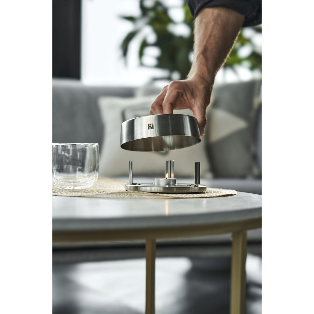 ZWILLING Sorrento Double Wall Glassware 27-oz, Teapot With Stainless Steel Stand