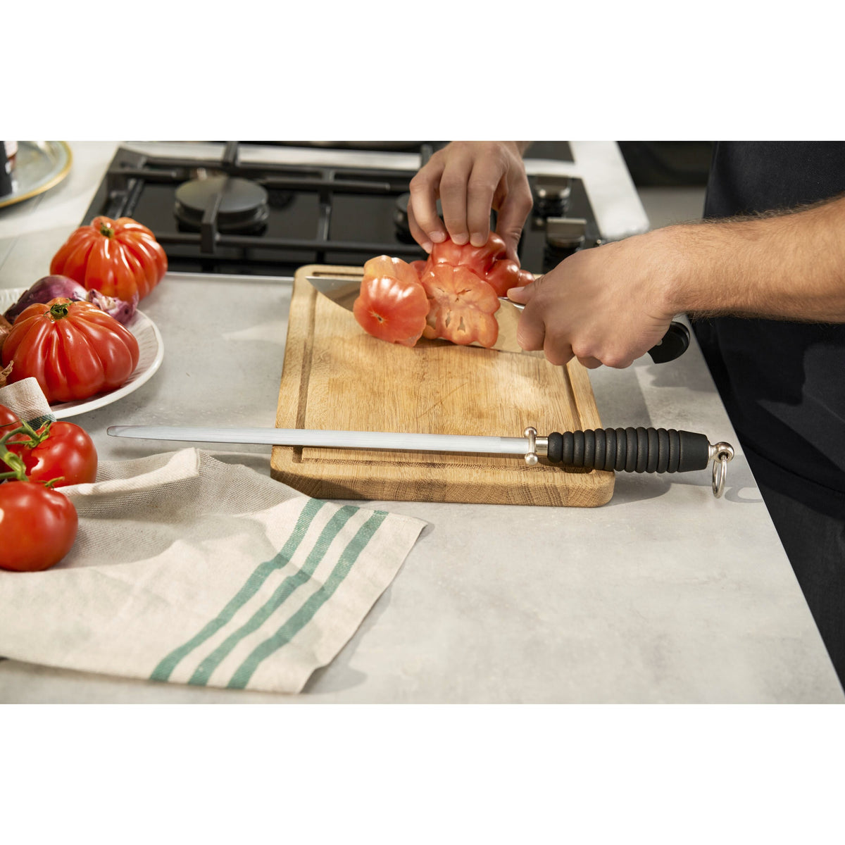 ZWILLING Edge Maintenance 12-inch, Professional Oval Sharpening Steel