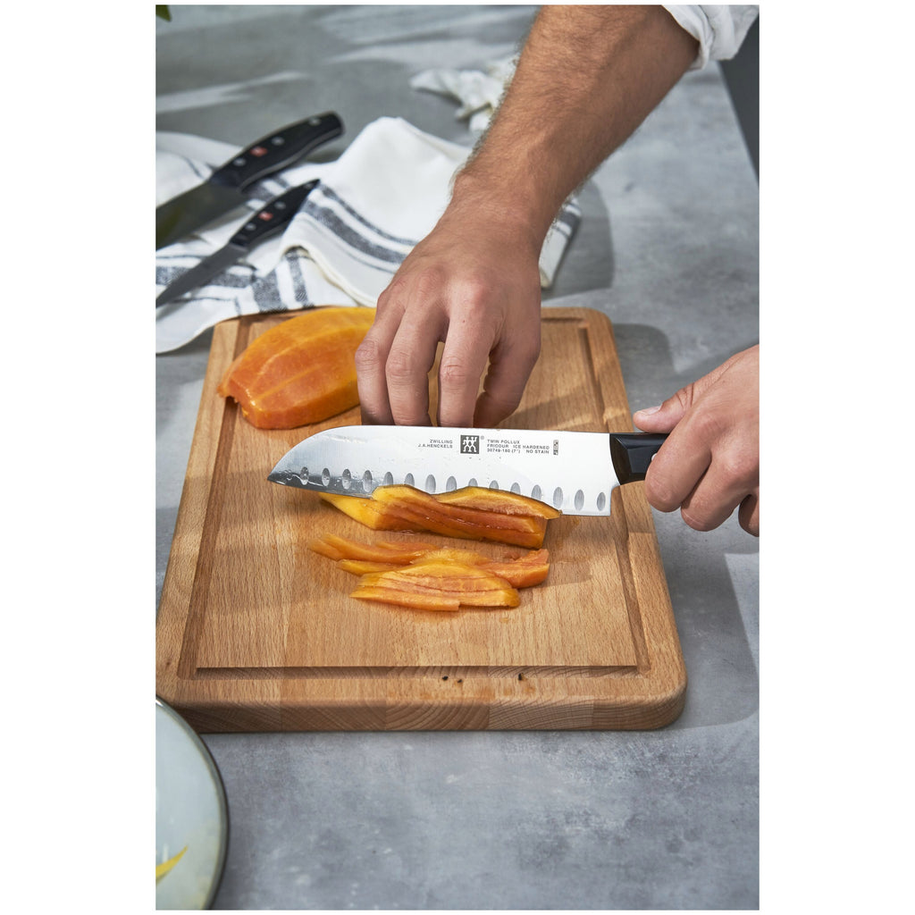 ZWILLING TWIN Signature 7-inch, Hollow Edge Santoku Knife