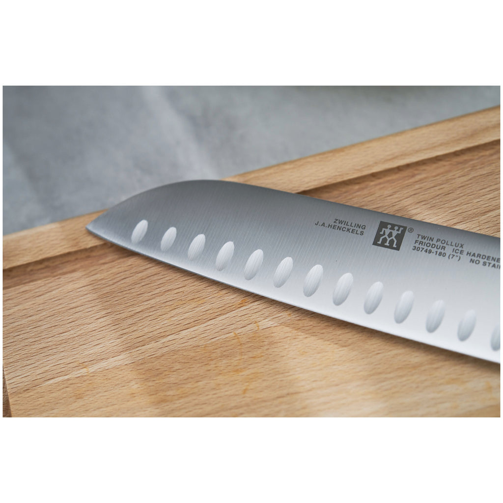 ZWILLING TWIN Signature 7-inch, Hollow Edge Santoku Knife