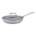 ZWILLING Clad CFX 2-pc, Stainless Steel, Ceramic Coating, Non-stick, Fry Pan With Lid Set