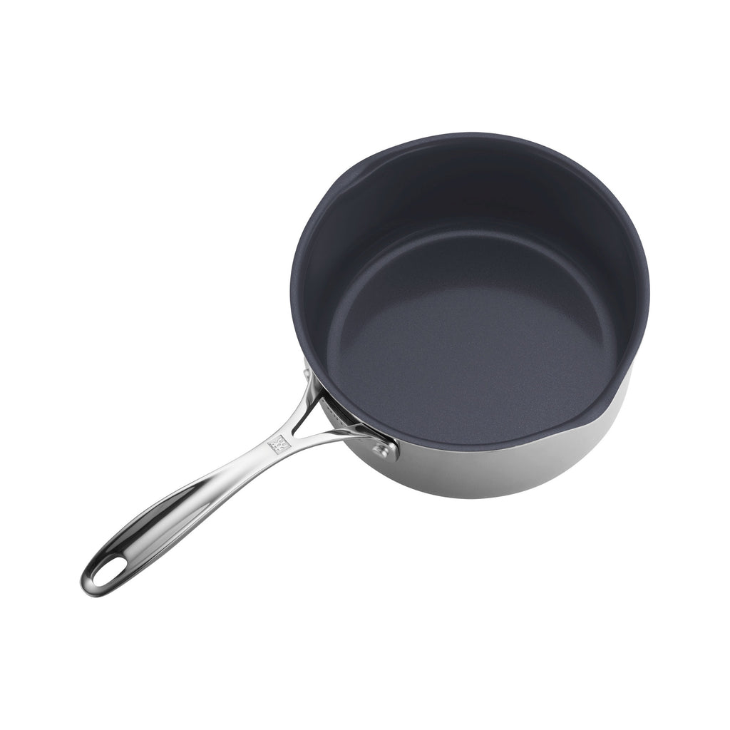 ZWILLING Clad CFX 1 qt, Non-stick, Stainless Steel Ceramic Saucepan