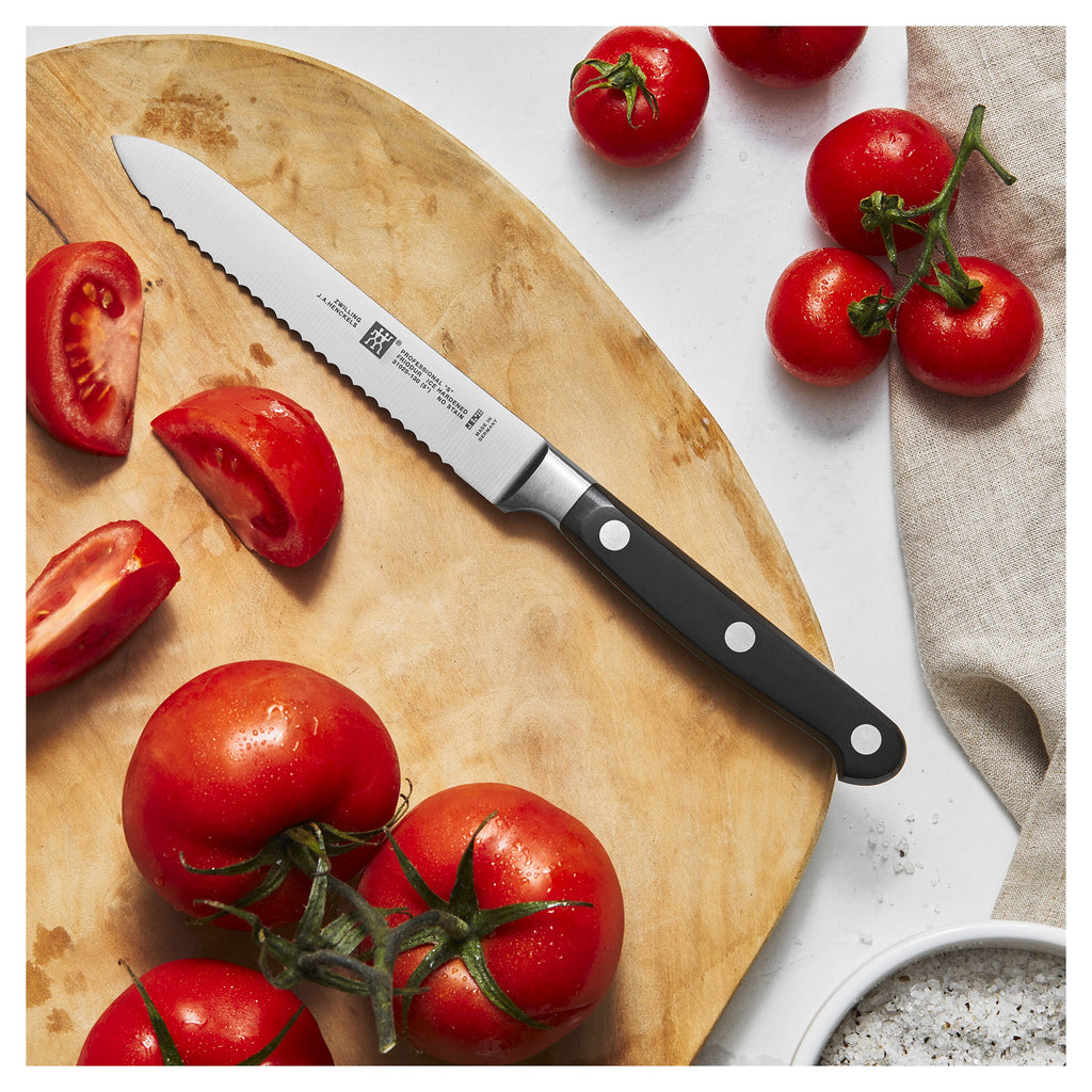 ZWILLING Professional S 5-inch Utility Knife, Serrated Edge