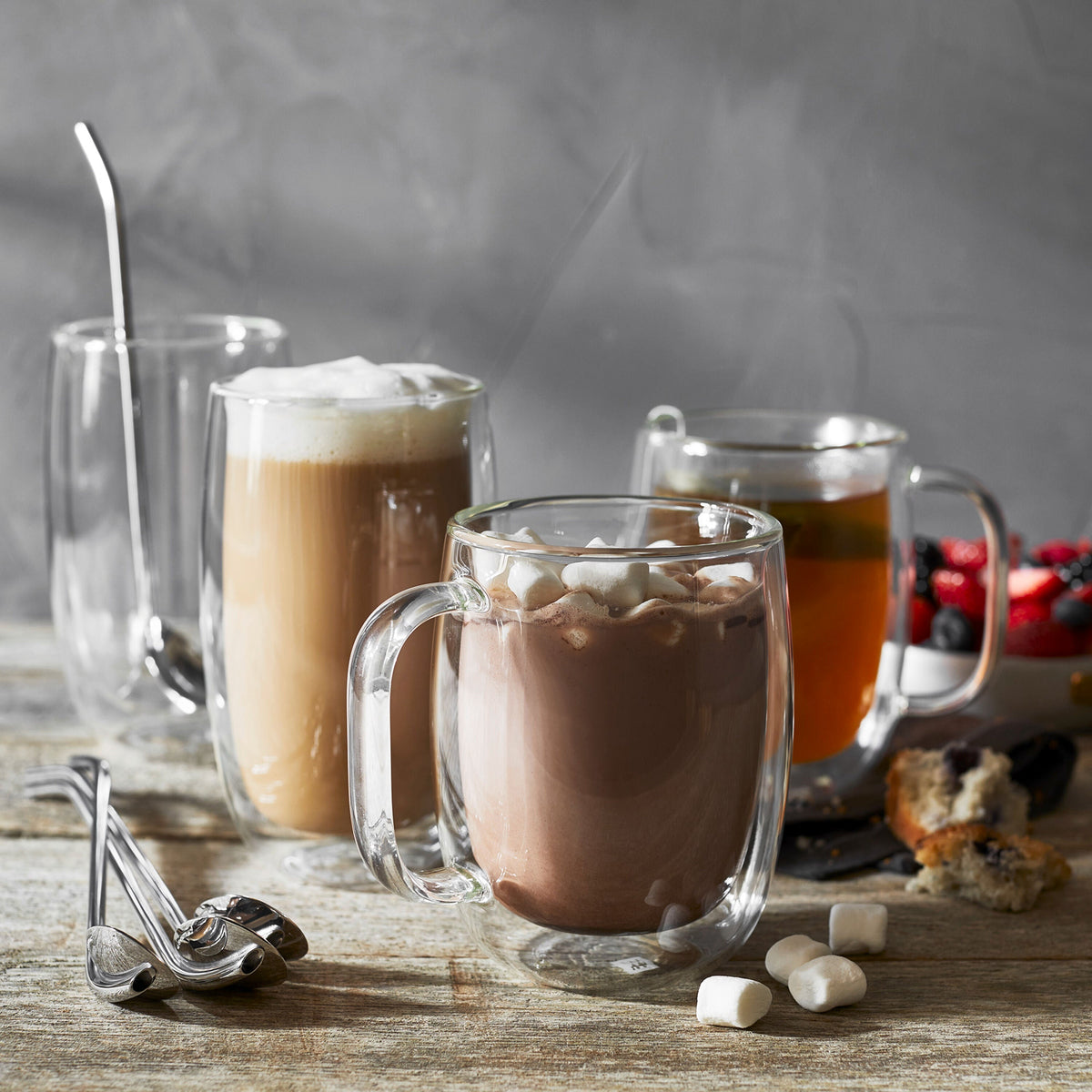 ZWILLING Sorrento Double Wall Glassware 9-pc Coffee And Beverage Set