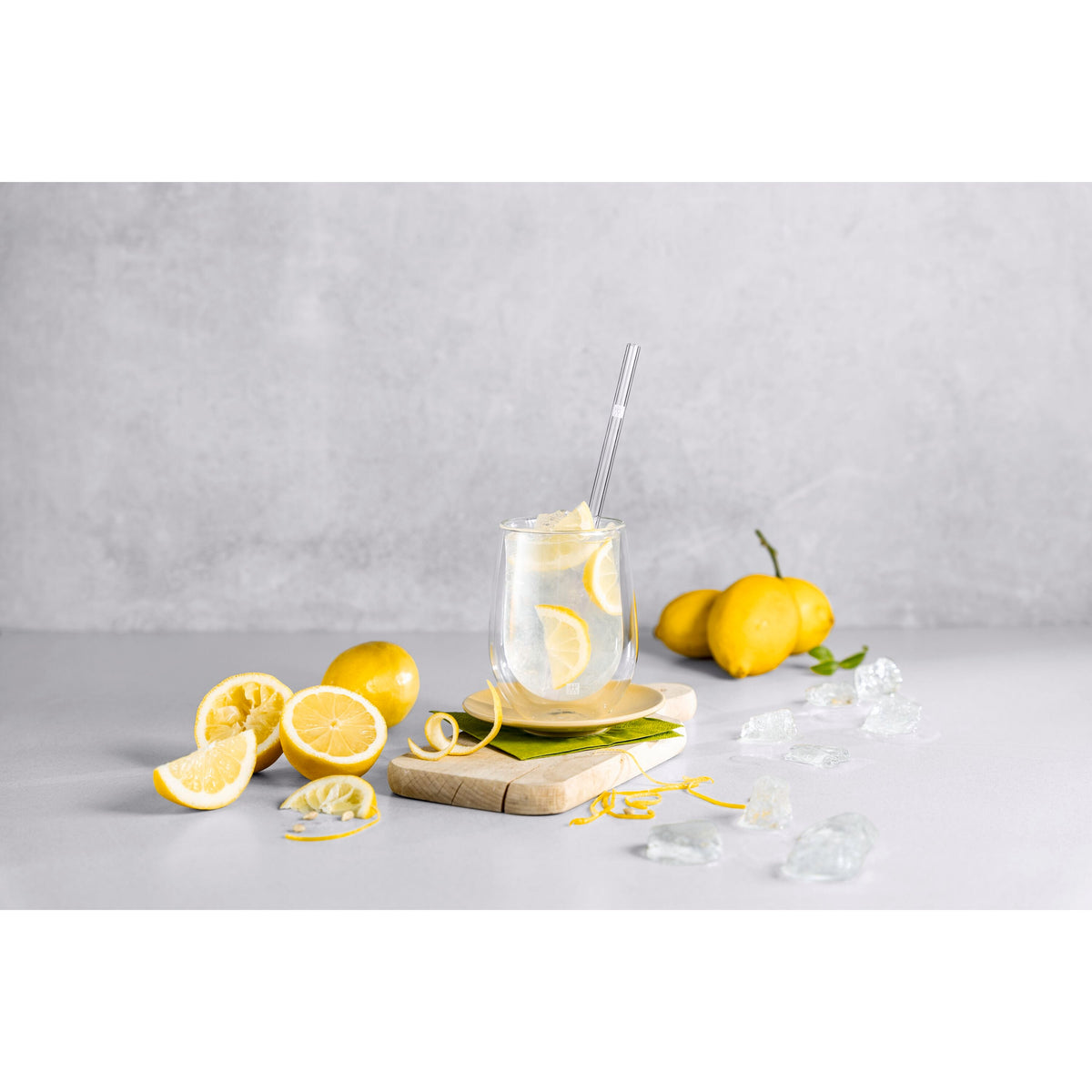 ZWILLING Sorrento Glassware Glass Straw - Clear - Straight Set