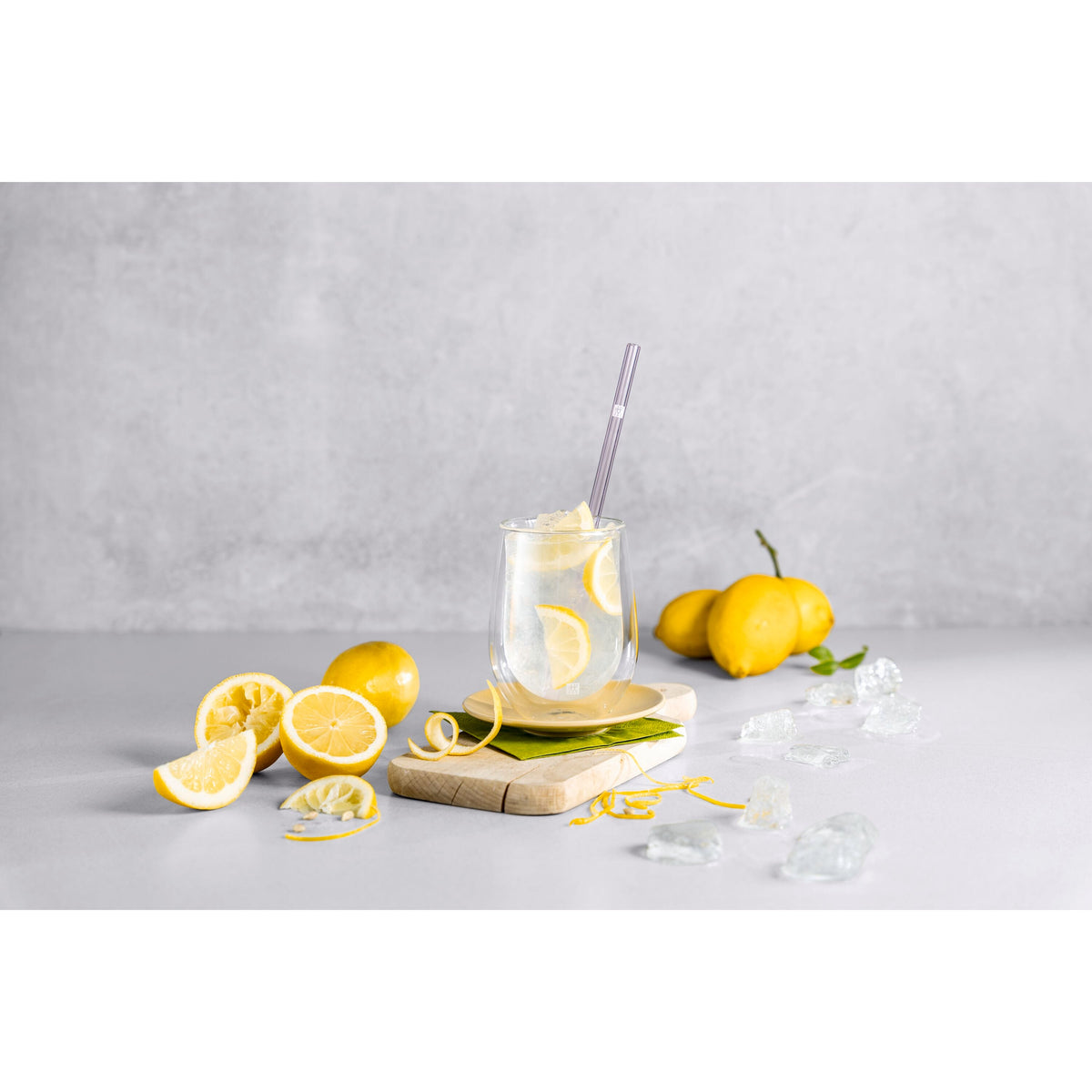 ZWILLING Sorrento Glassware Glass Straw - Clear - Straight Set