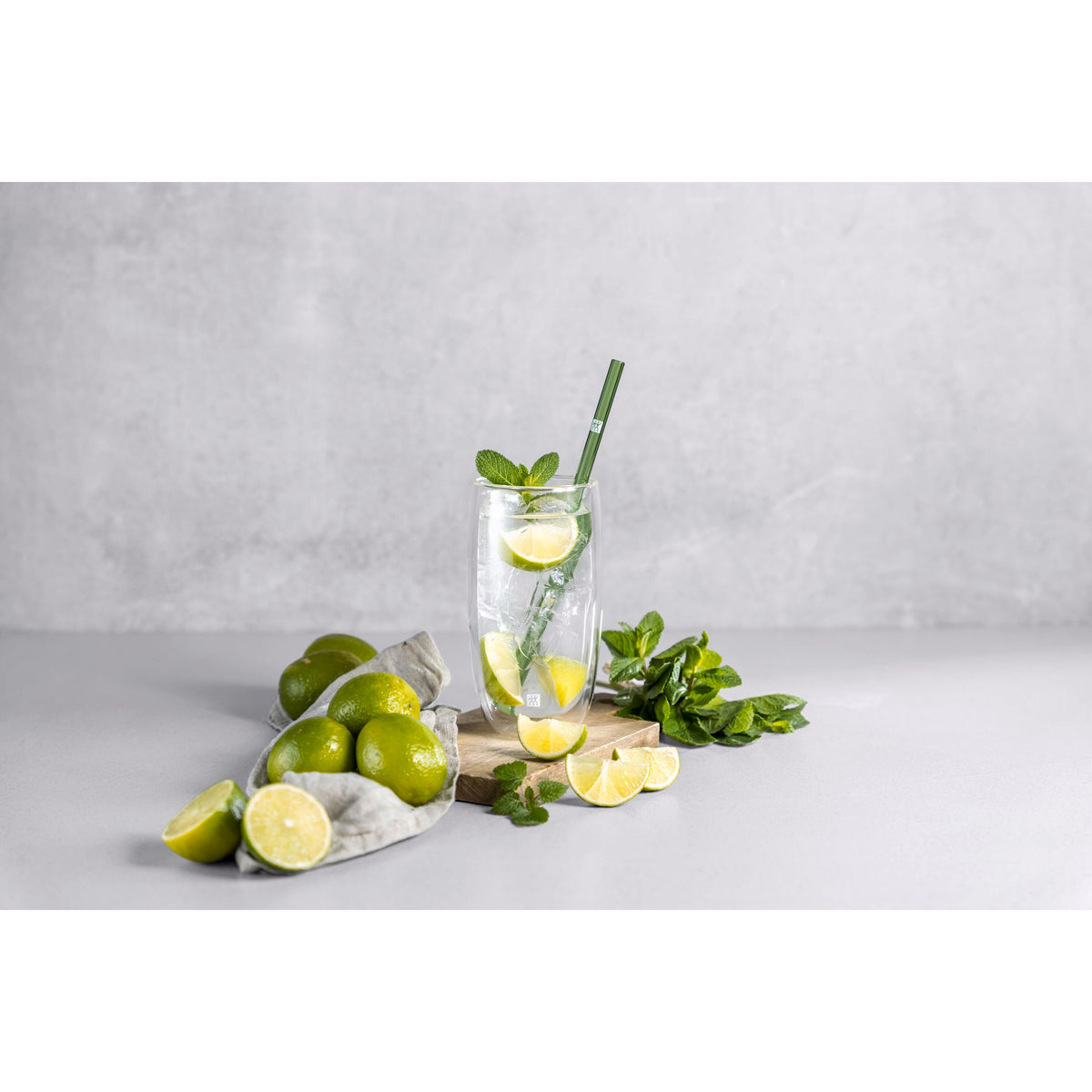 ZWILLING Sorrento Glassware Glass Straw - Clear - Straight Set