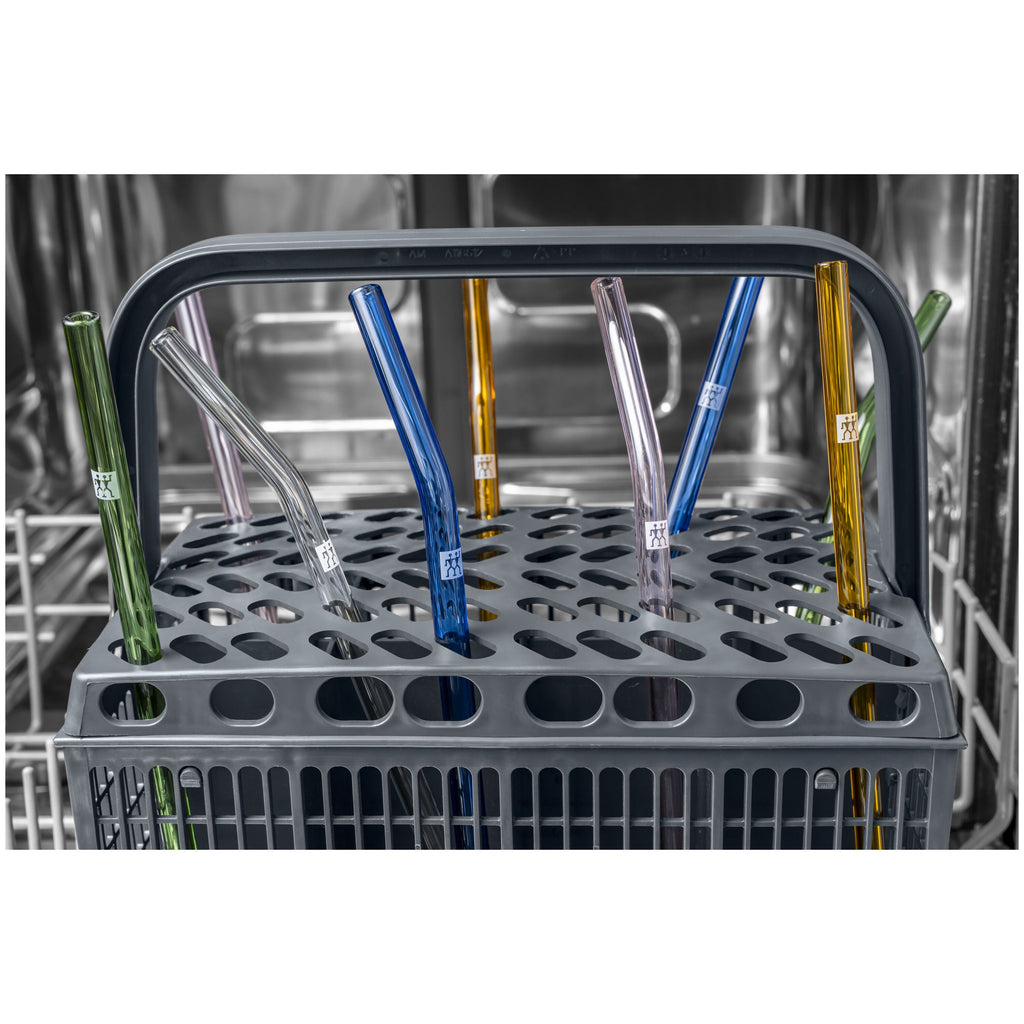 ZWILLING Sorrento Glassware Glass Straw - Clear - Straight Set