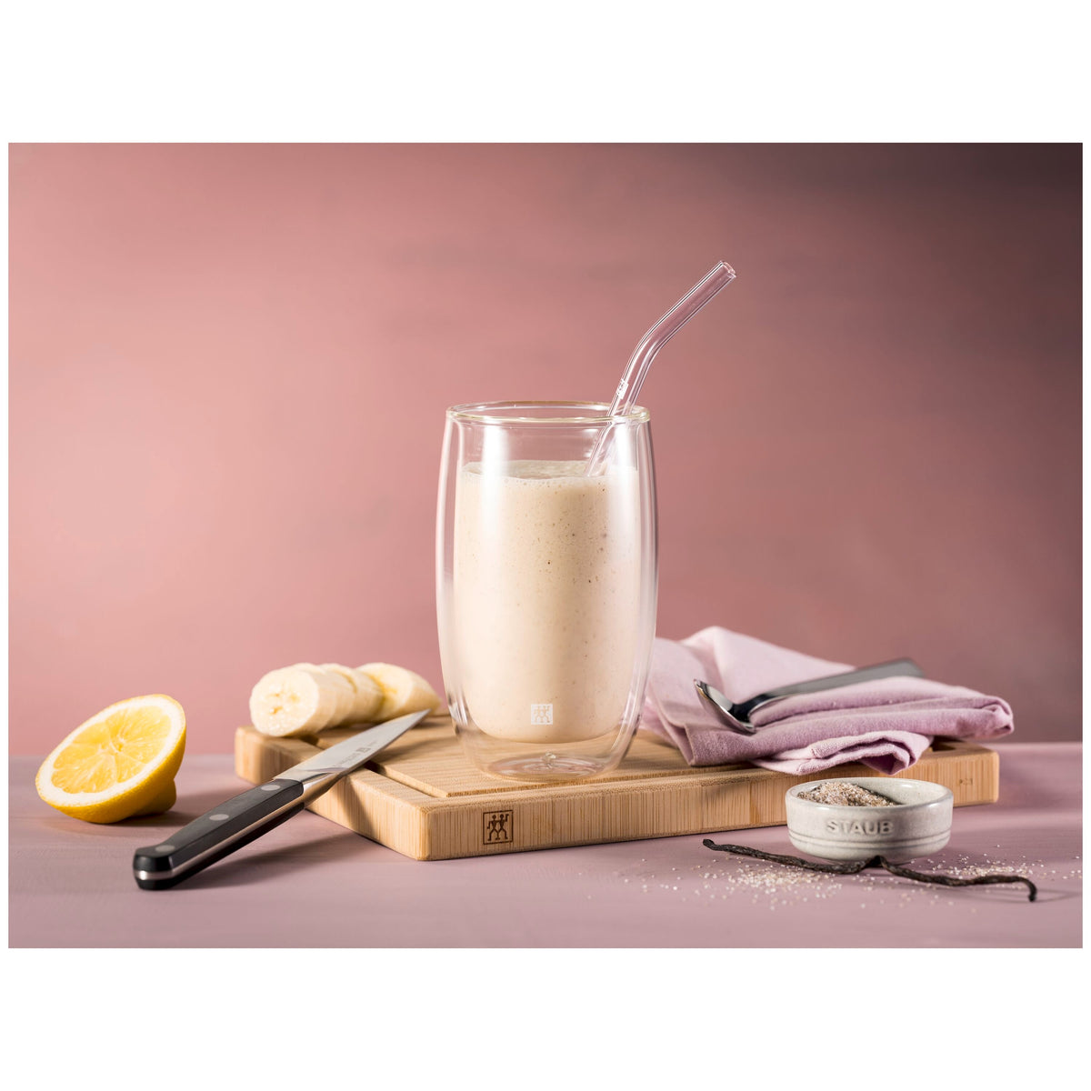 ZWILLING Sorrento Glassware Glass Straw - Clear - Bent Set