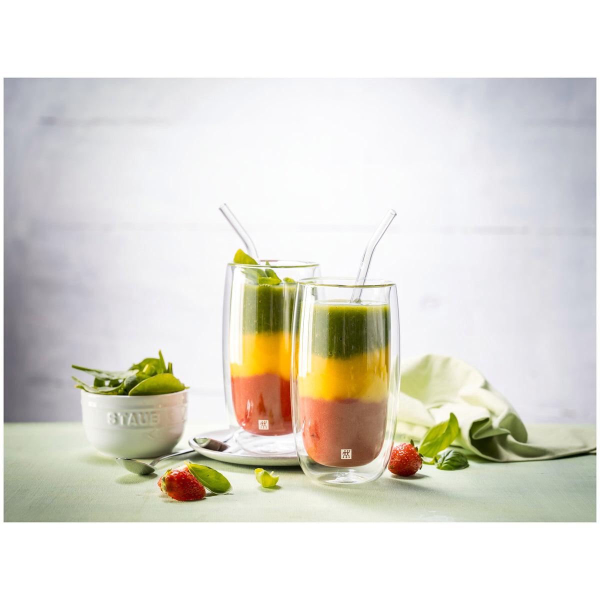 ZWILLING Sorrento Glassware Glass Straw - Clear - Bent Set