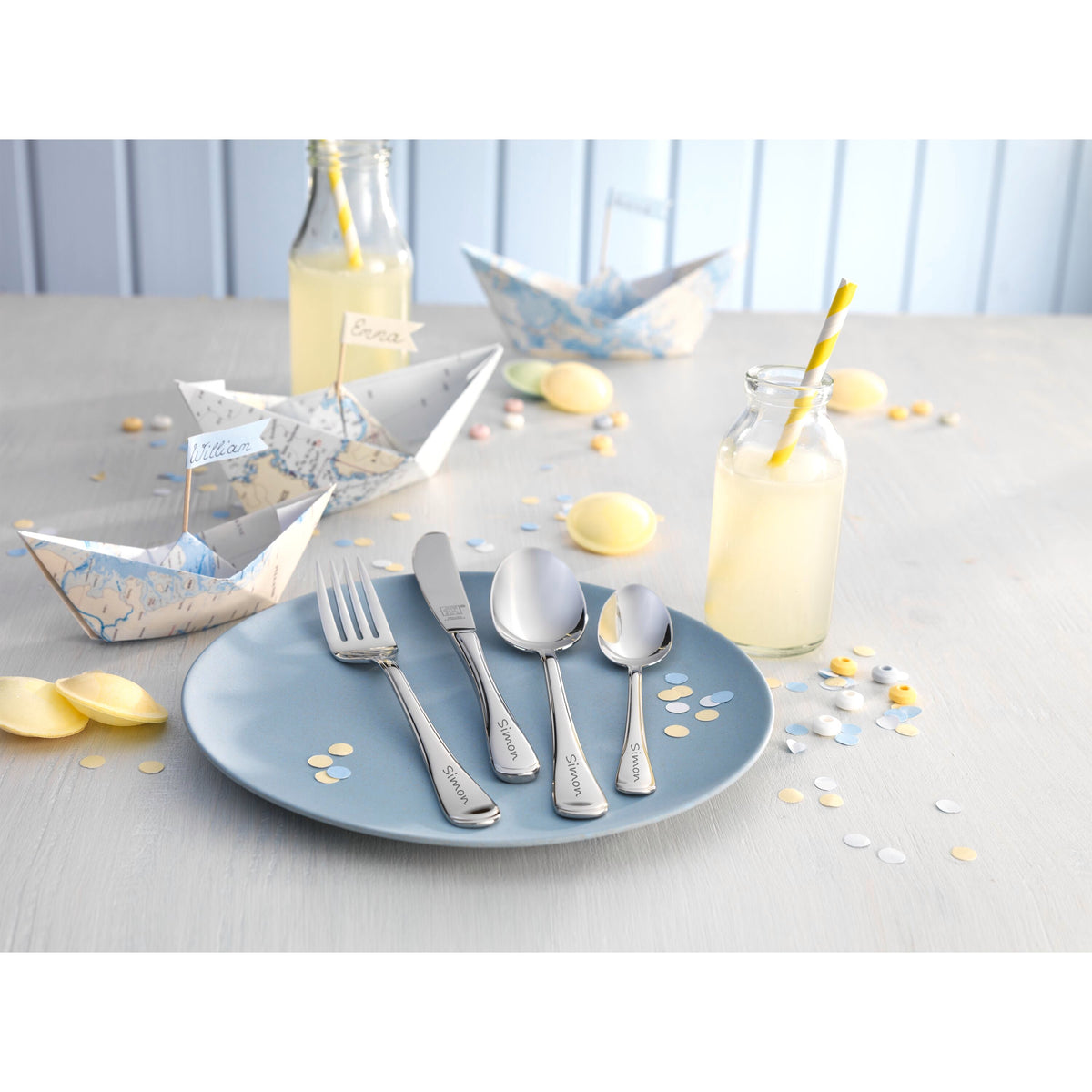 ZWILLING Kids Flatware & Dinnerware 4-pc TWIN Kids Filou Flatware Set, 18/10 Stainless Steel