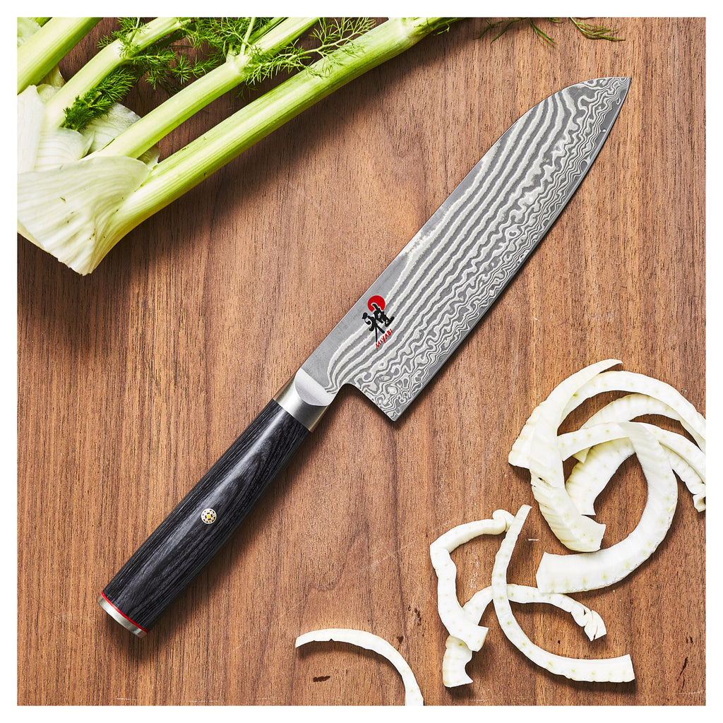 MIYABI KAIZEN II 5000FCD 7-inch, Fine Edge Santoku