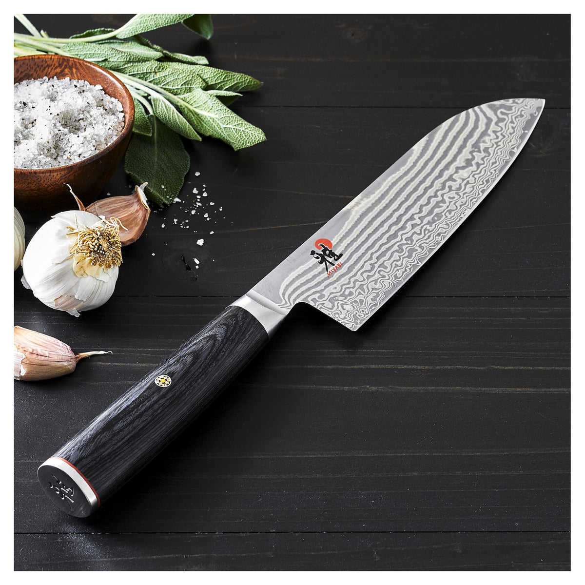 MIYABI KAIZEN II 5000FCD 7-inch, Fine Edge Santoku