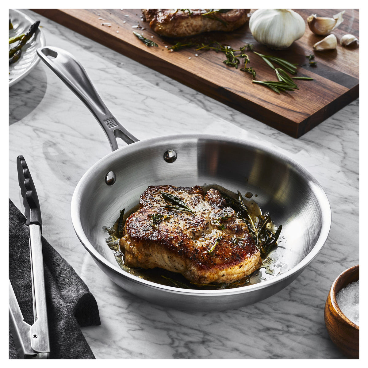 ZWILLING Spirit 3-Ply 10-inch, 18/10 Stainless Steel, Frying Pan