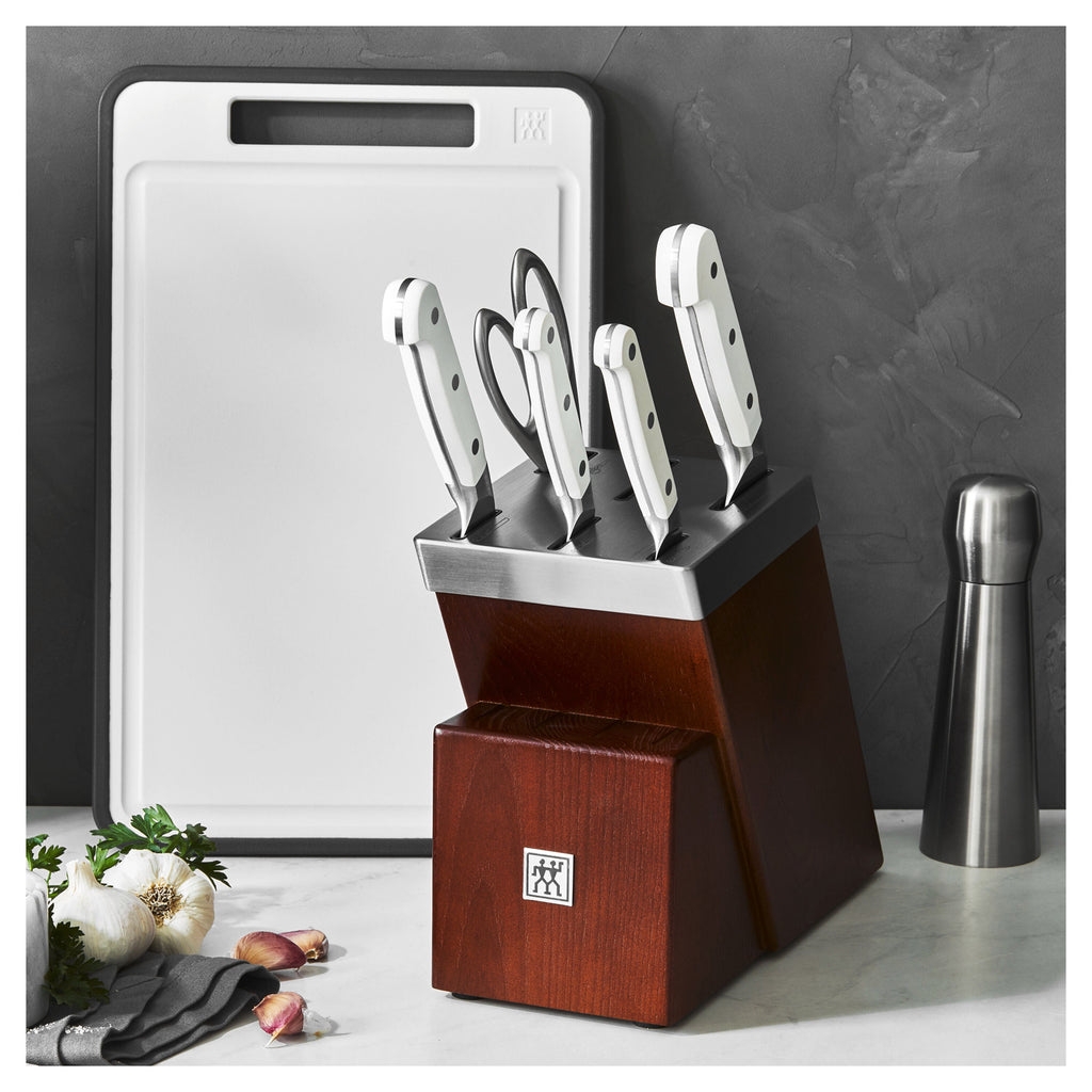 ZWILLING Pro le blanc 7-pc, Self Sharpening Knife Block Set