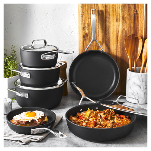 Demeyere Alu Pro 5 10-pc, Aluminum, Aluminum Nonstick Cookware Set