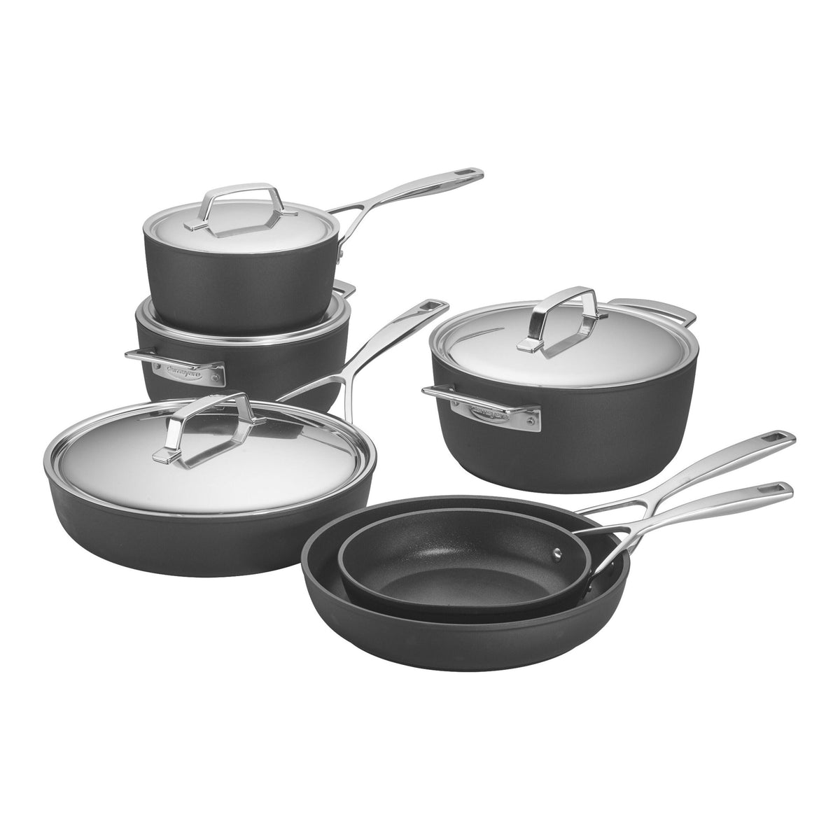 Demeyere Alu Pro 5 10-pc, Aluminum, Aluminum Nonstick Cookware Set