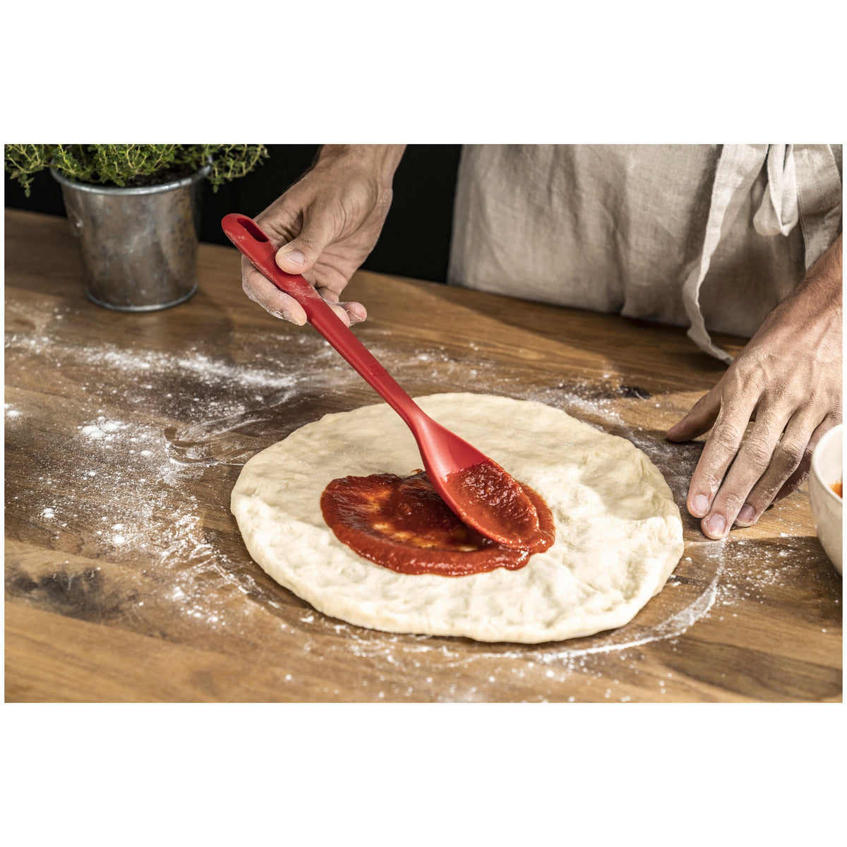 BALLARINI Rosso 12.25 inch, Silicone, Cooking Spoon