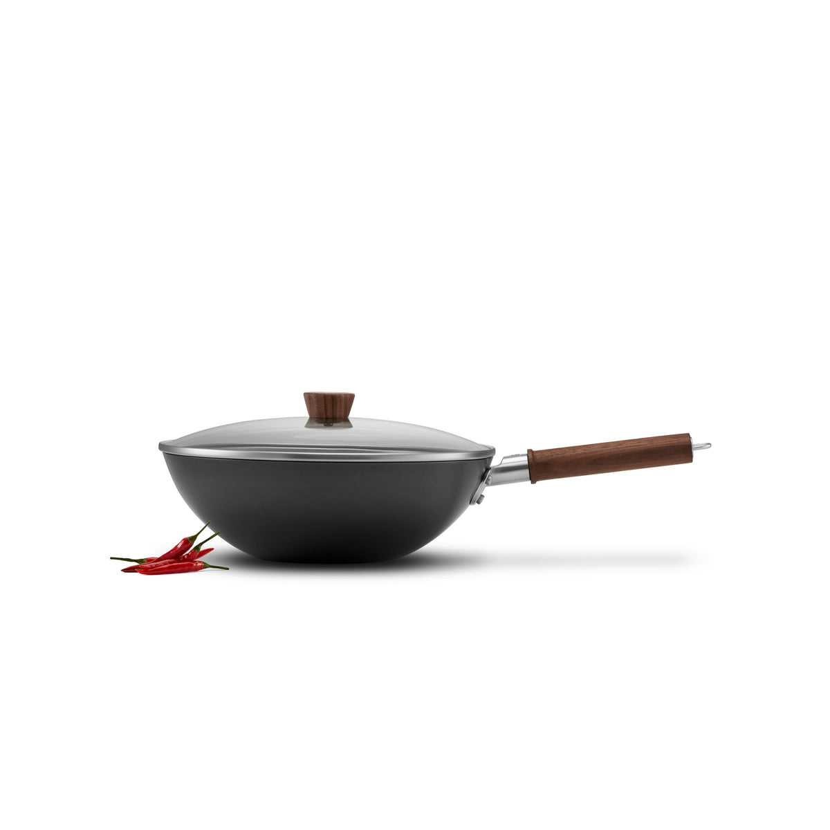 ZWILLING Dragon 12-inch, Carbon Steel, Wok With Lid