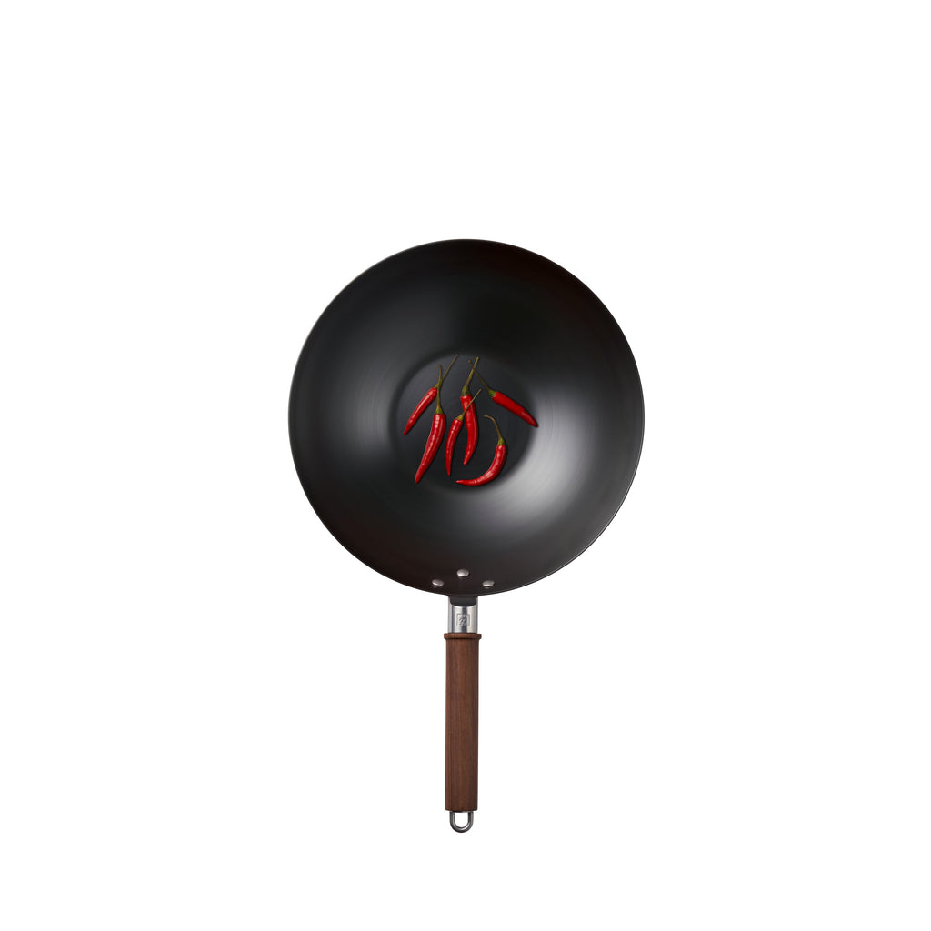 ZWILLING Dragon 12-inch, Carbon Steel, Wok With Lid