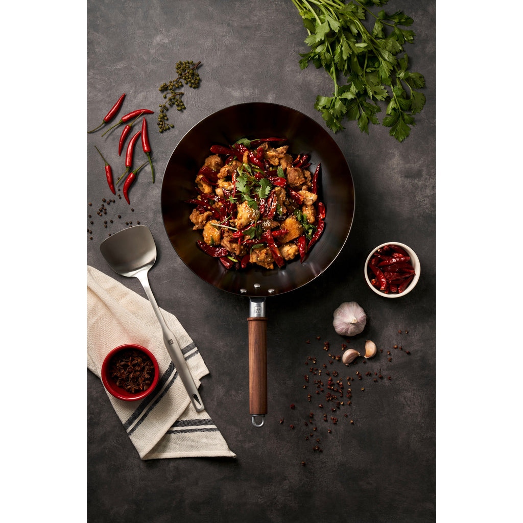 ZWILLING Dragon 12-inch, Carbon Steel, Wok With Lid
