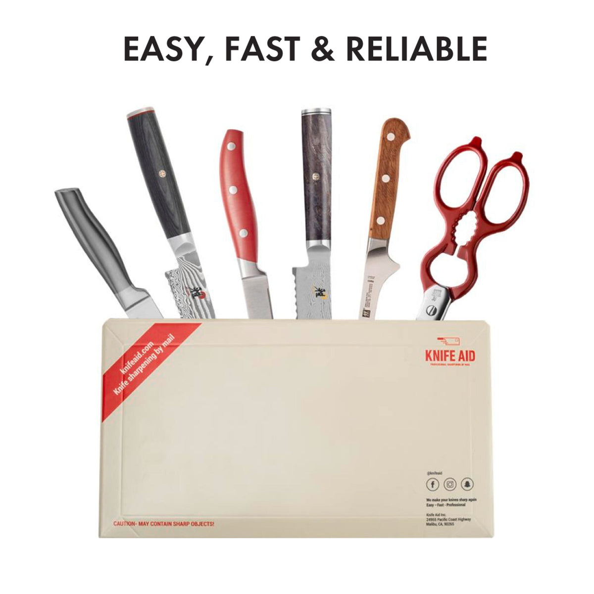 ZWILLING Sharpening Service Knife Aid Professional Knife Sharpening by Mail