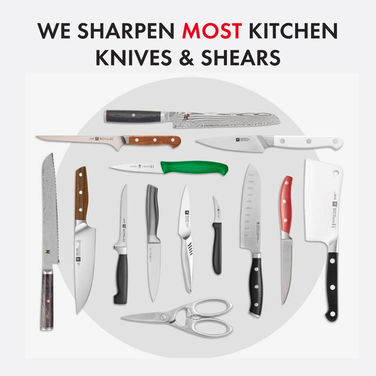 ZWILLING Sharpening Service Knife Aid Professional Knife Sharpening by Mail