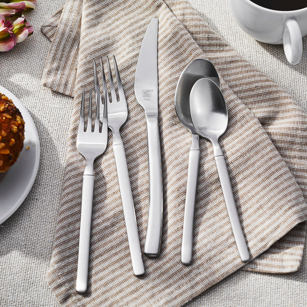ZWILLING Opus (matted) 45-pc Opus Satin Flatware Set, 18/10 Stainless Steel
