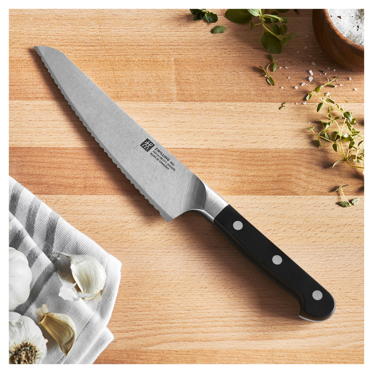 ZWILLING Pro 7-inch Deli Bread Knife, Serrated Edge