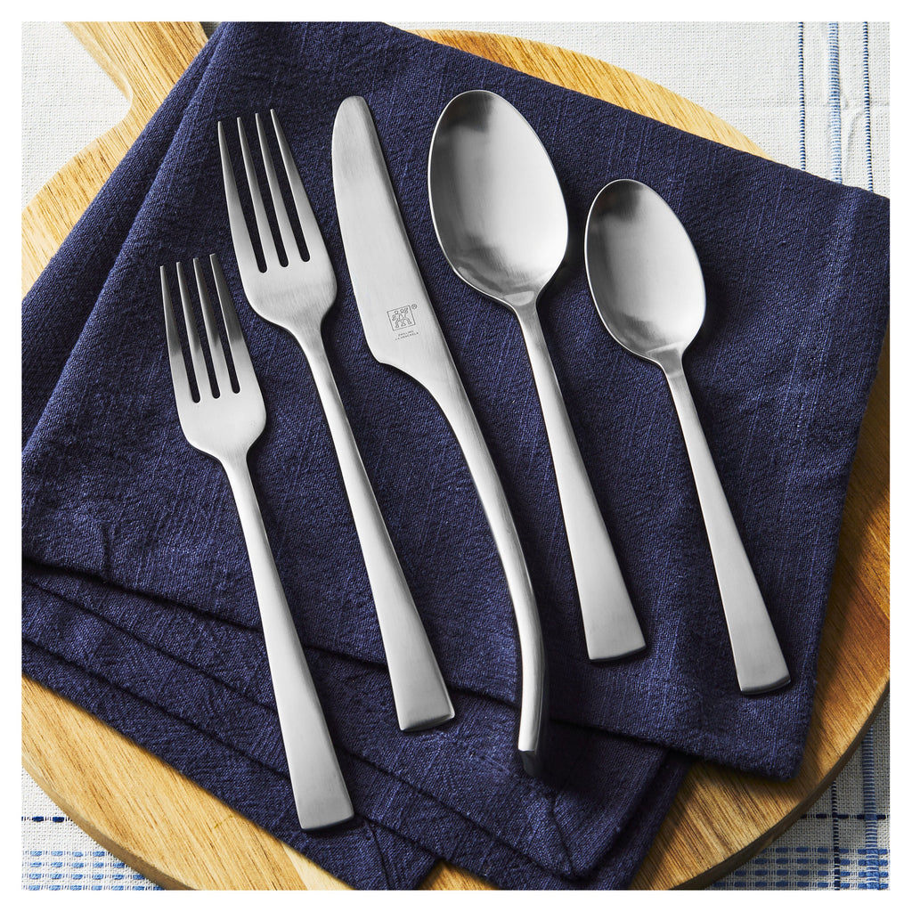 ZWILLING Bellasera (matted) 45-pc Satin Flatware Set, 18/10 Stainless Steel