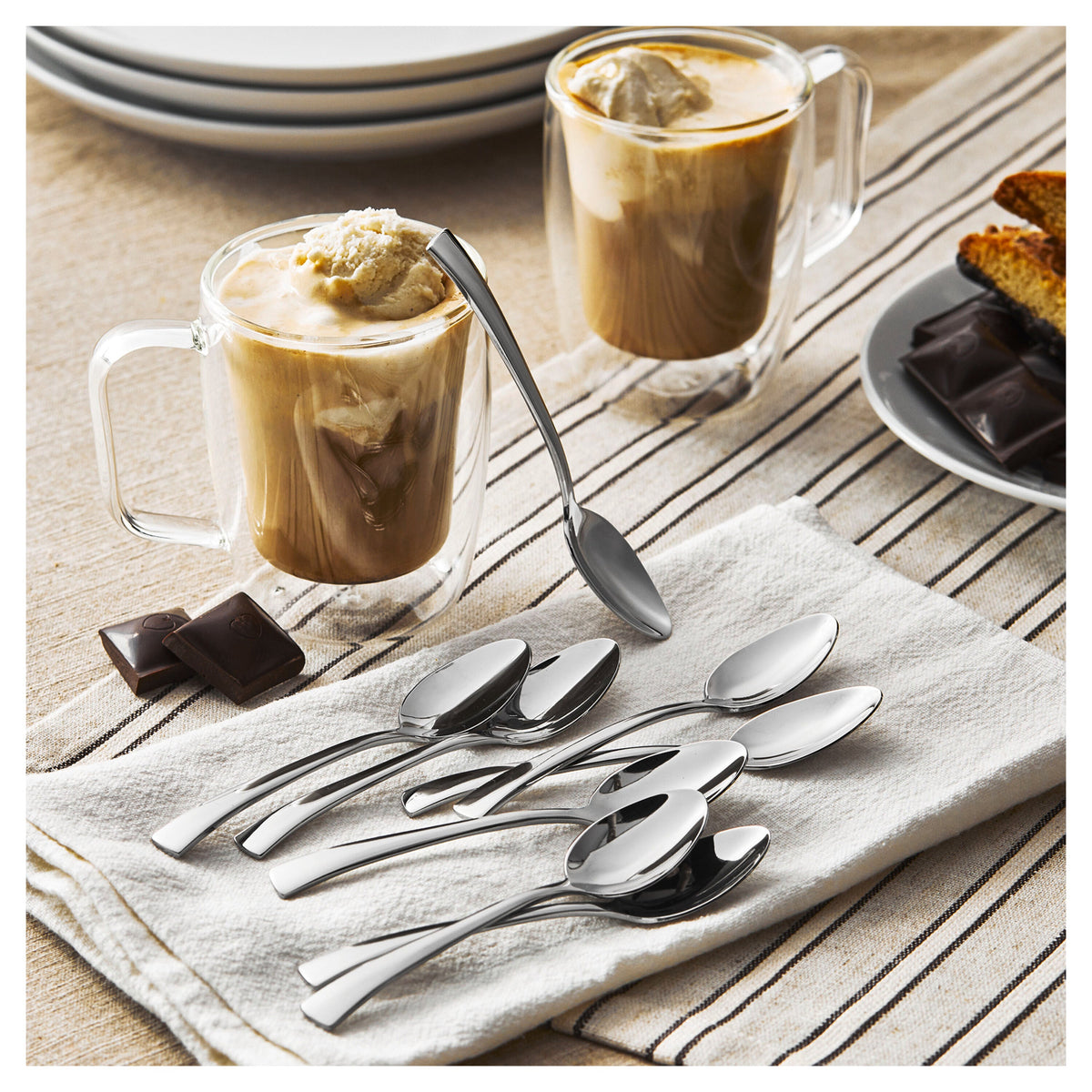 ZWILLING Flatware Accessories Bellasera Espresso Spoon Set 8-pc, polished