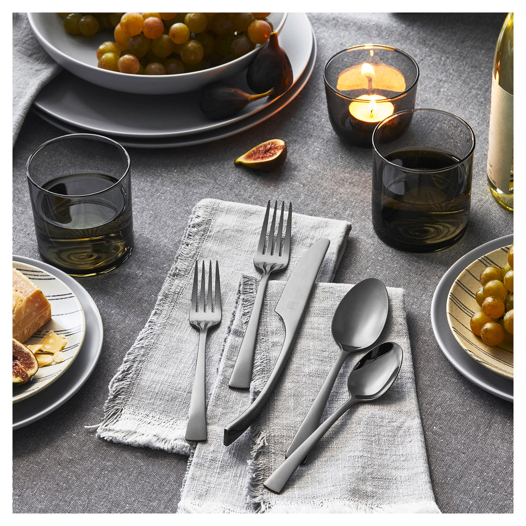 ZWILLING Bellasera (slate) 20-pc Slate Flatware Set, 18/10 Stainless Steel