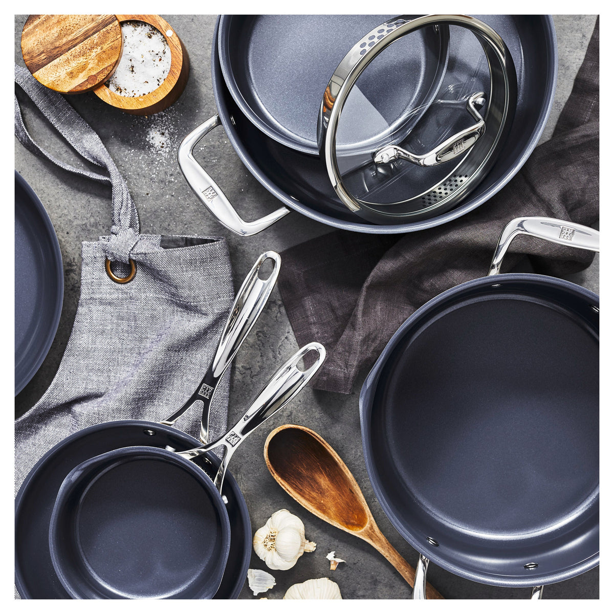 ZWILLING Clad CFX 3 qt, Non-stick, Stainless Steel Ceramic Sauté Pan
