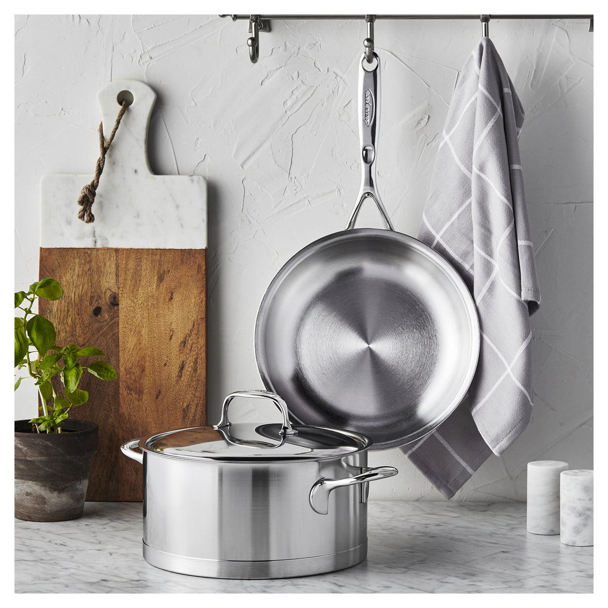 Demeyere Atlantis 3-pc, 18/10 Stainless Steel, Stainless Steel Cookware Set