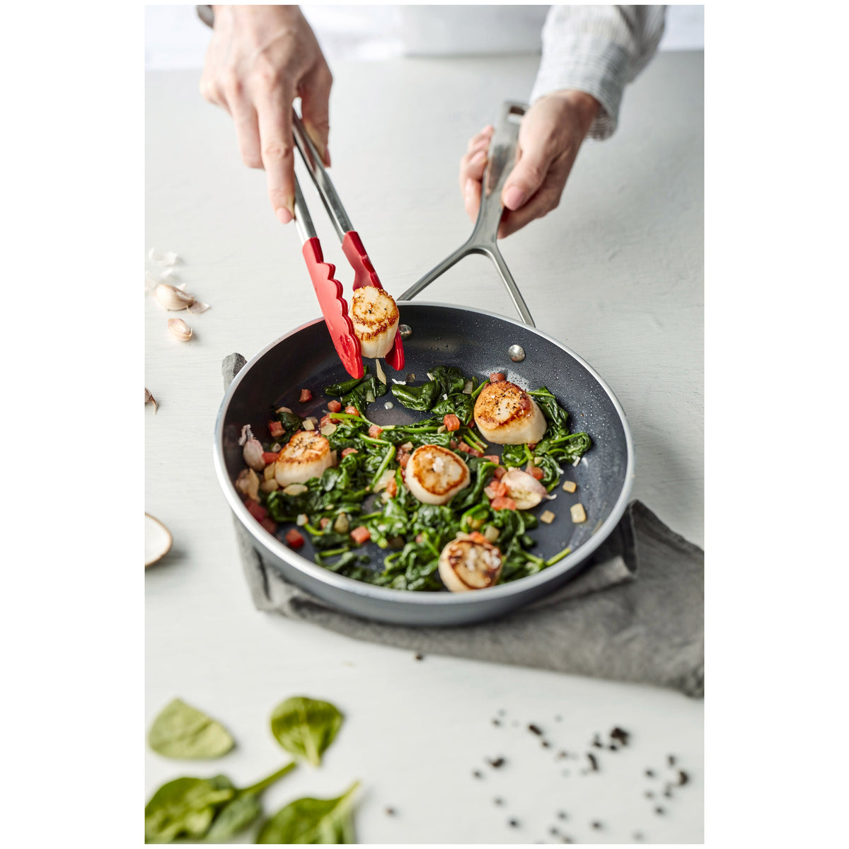 Demeyere Alu Pro 5 8-inch, Aluminum, Non-stick, Fry Pan With Ceramic Coating