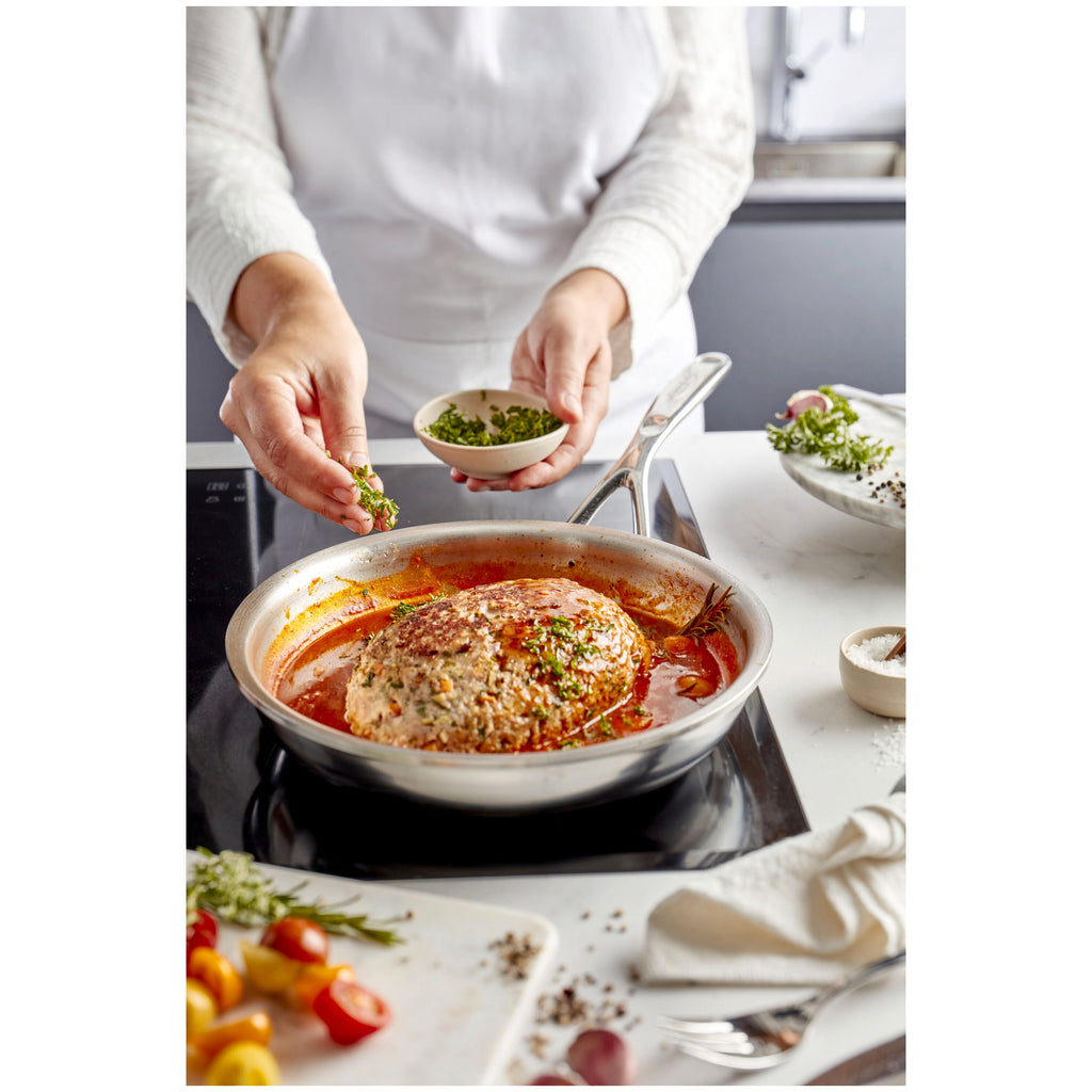 Demeyere Proline 7 8-inch, 18/10 Stainless Steel, Frying Pan