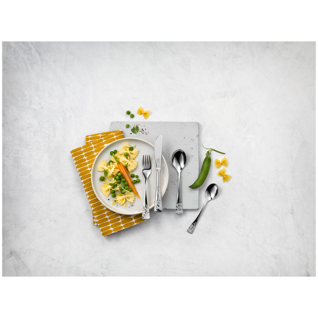 ZWILLING Kids Flatware & Dinnerware 4-pc TWIN Kids Teddy Flatware Set, 18/10 Stainless Steel