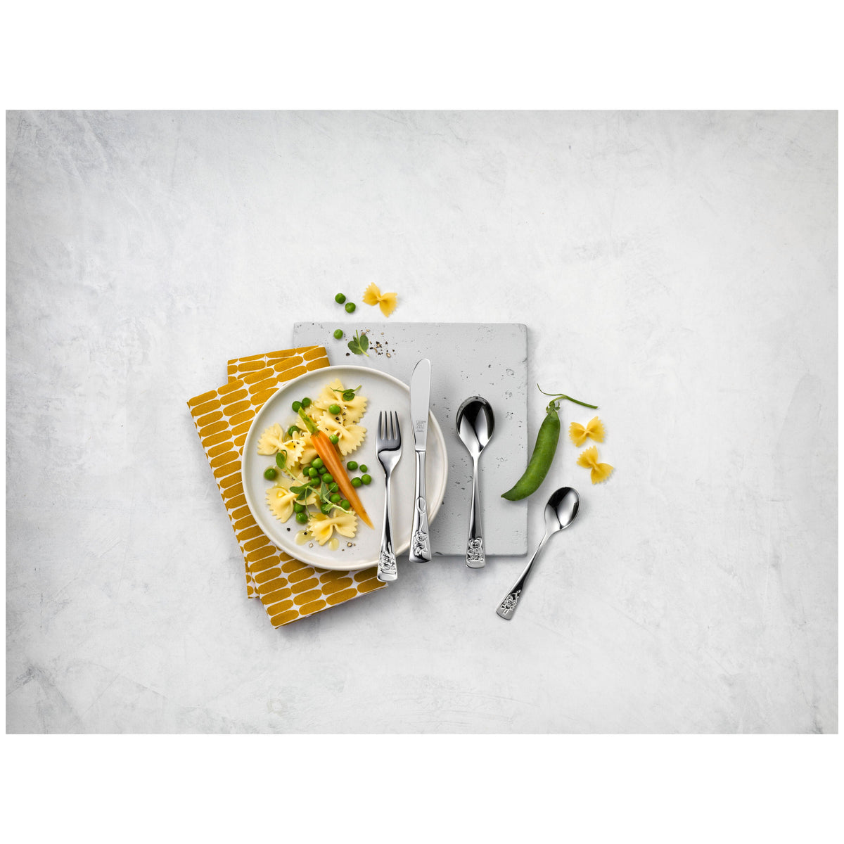 ZWILLING Kids Flatware & Dinnerware 4-pc TWIN Kids Teddy Flatware Set, 18/10 Stainless Steel