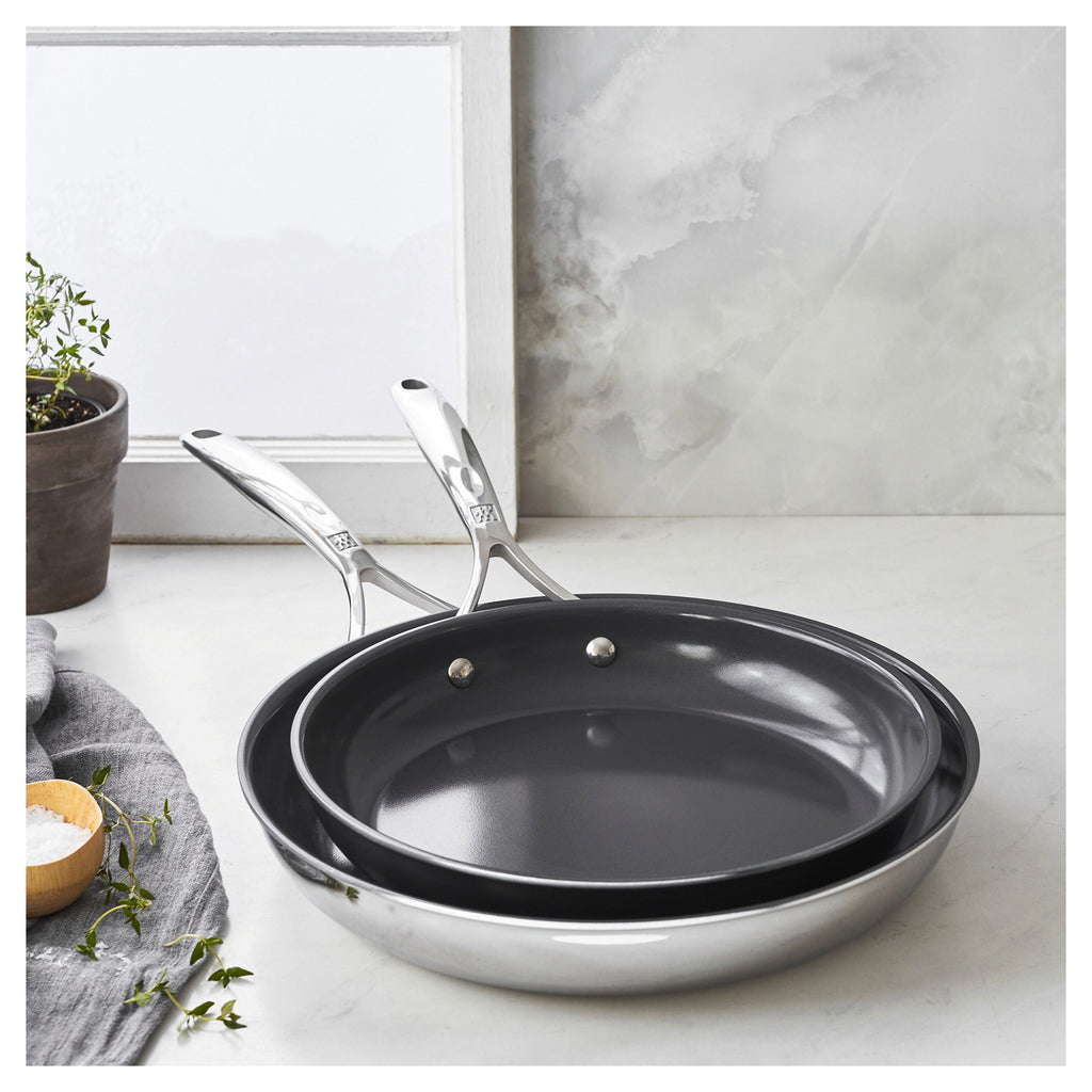 ZWILLING Energy Plus 2-pc, Non-stick, Frying Pan Set Ceramic Coating