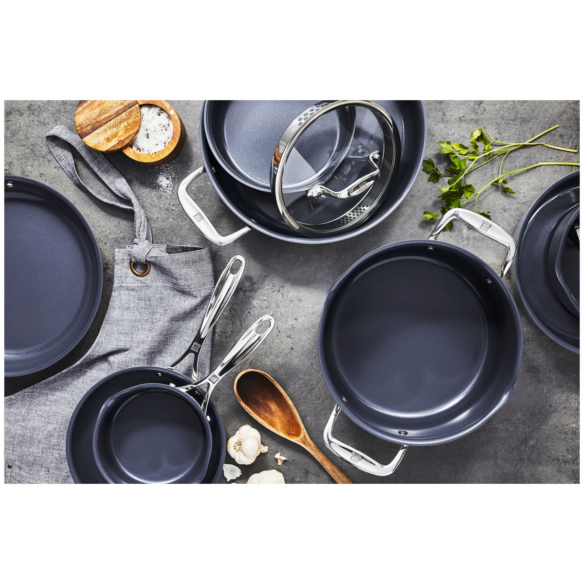 ZWILLING Clad CFX 1 qt, Non-stick, Stainless Steel Ceramic Saucepan