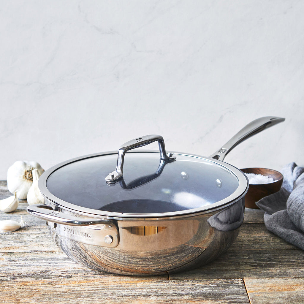 ZWILLING Clad CFX 10-inch, Non-stick, Stainless Steel Ceramic Perfect Pan
