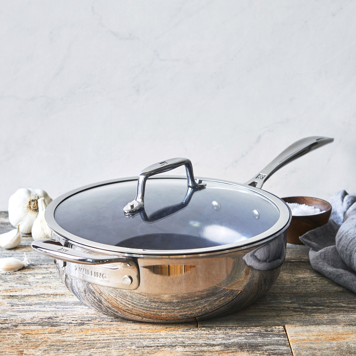 ZWILLING Clad CFX 10-inch, Non-stick, Stainless Steel Ceramic Perfect Pan