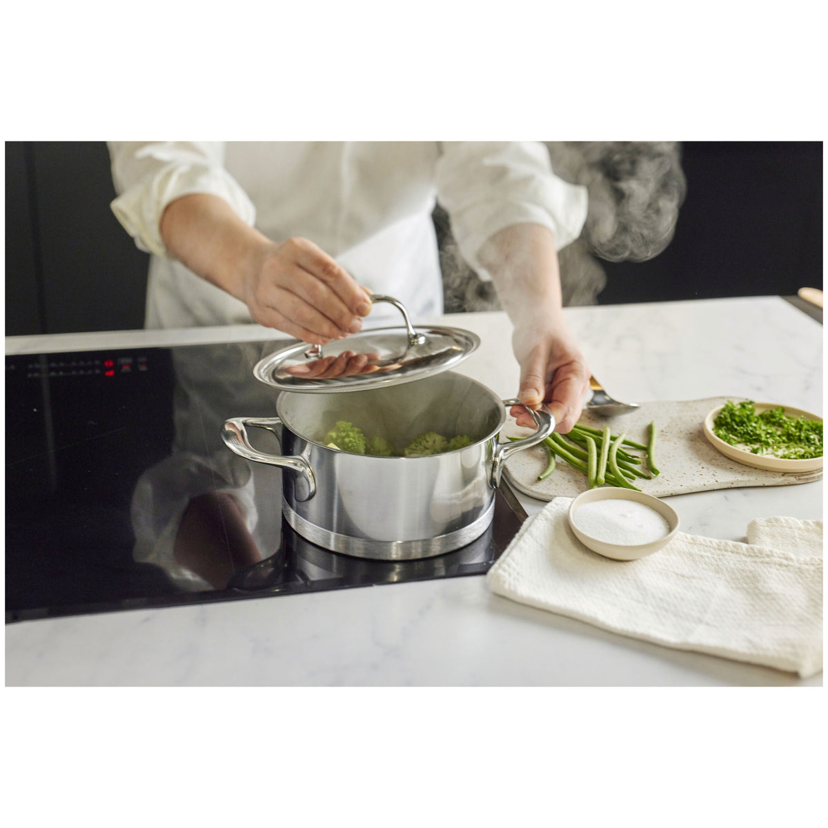 Demeyere Atlantis 3-pc, 18/10 Stainless Steel, Stainless Steel Cookware Set