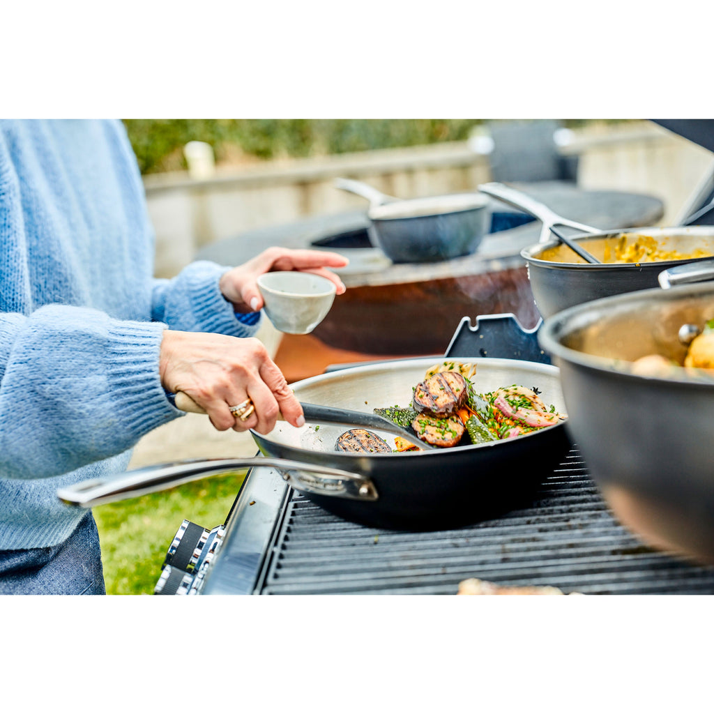 Demeyere Black 5 12-inch, 18/10 Stainless Steel, Wok