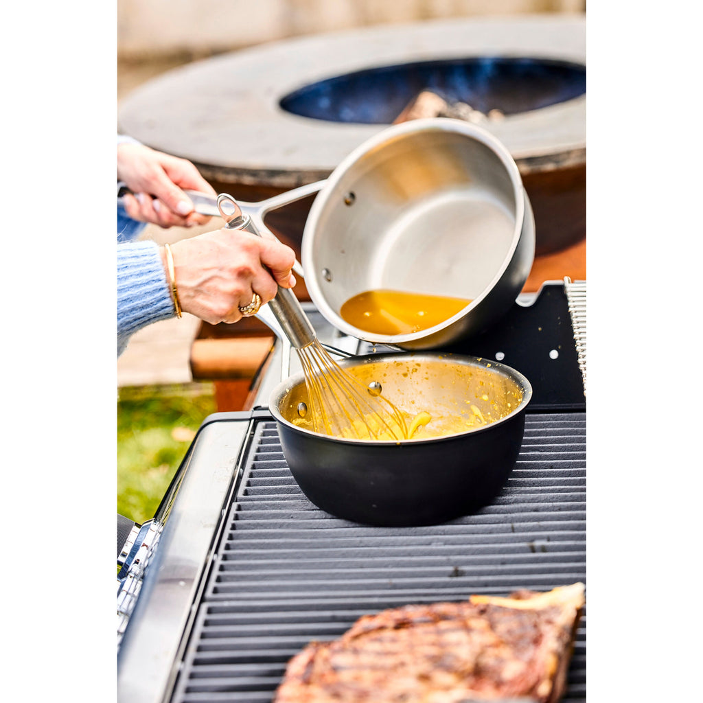 Demeyere Black 5 2 qt Sauteuse, 18/10 Stainless Steel