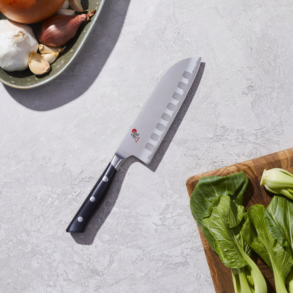 MIYABI Evolution 5.5-inch, Hollow Edge Santoku Knife