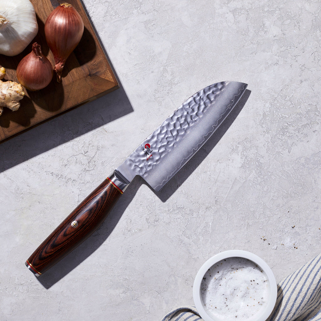 MIYABI Artisan 7-inch, Fine Edge Santoku Knife