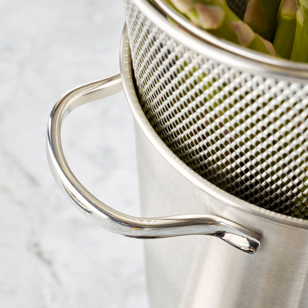 Demeyere Resto 4.8 qt Asparagus/Pasta Cooker Set, 18/10 Stainless Steel